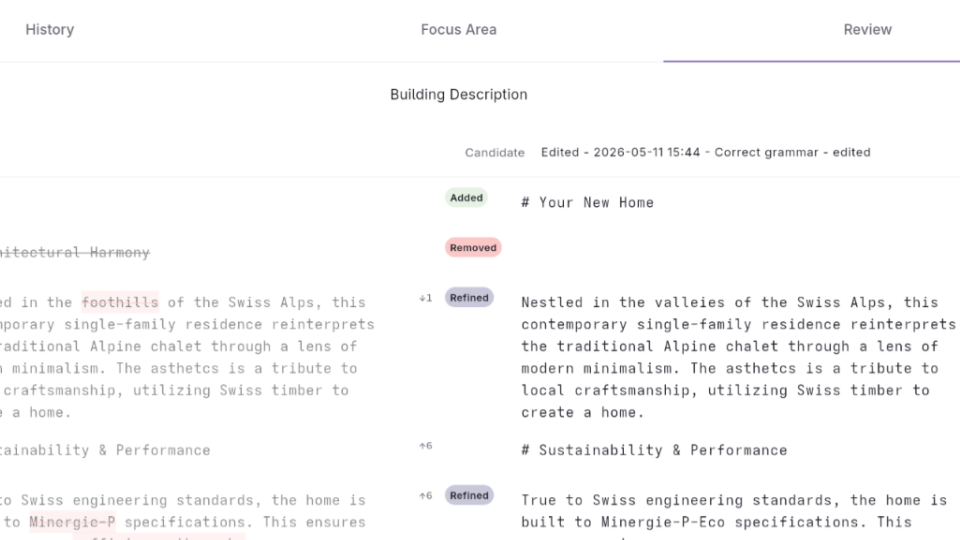 Document and change tracking